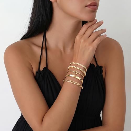 Gokeey Waterproof Paperclip Bracelet Set
