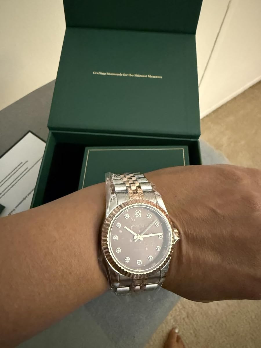 Pascal Timeless Classic Diamond Watch worn by a model