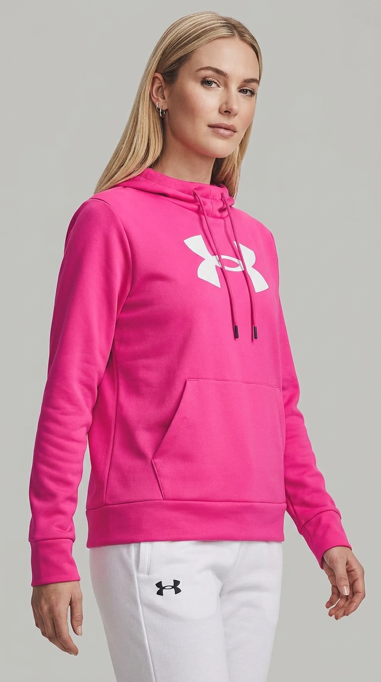 Under Armour Women's Fleece Hoodie worn by a model