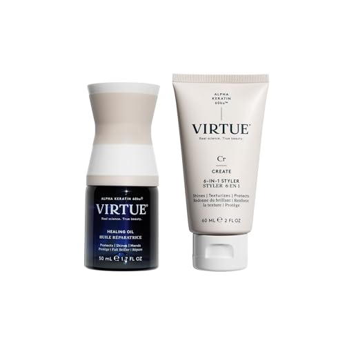 VIRTUE Healing Hair Oil & 6-in-1 Styling Cream Set