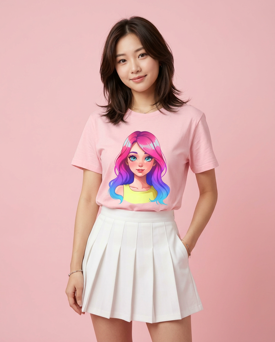 The Dream of Kaiya Graphic Tee worn by a model