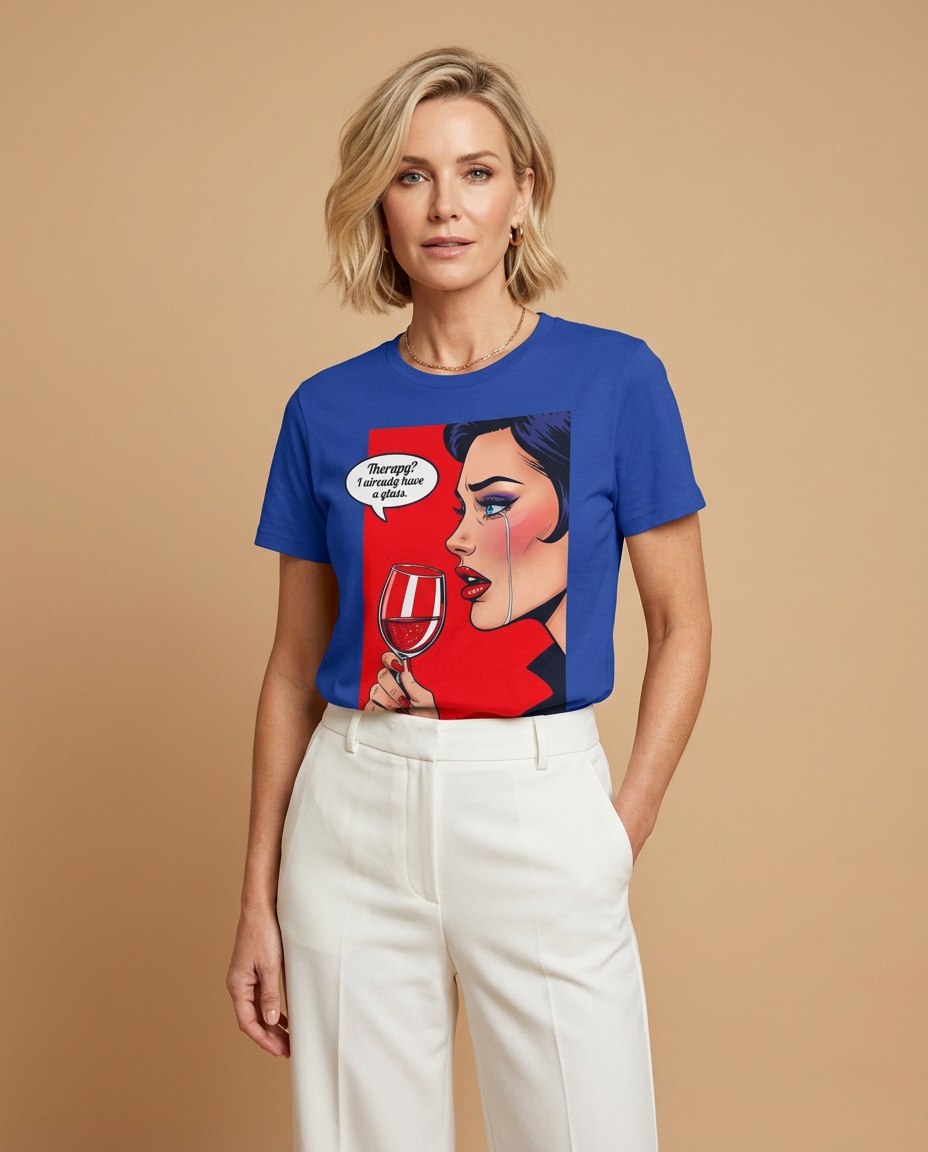 Therapy I Already Have a Glass Tee worn by a model
